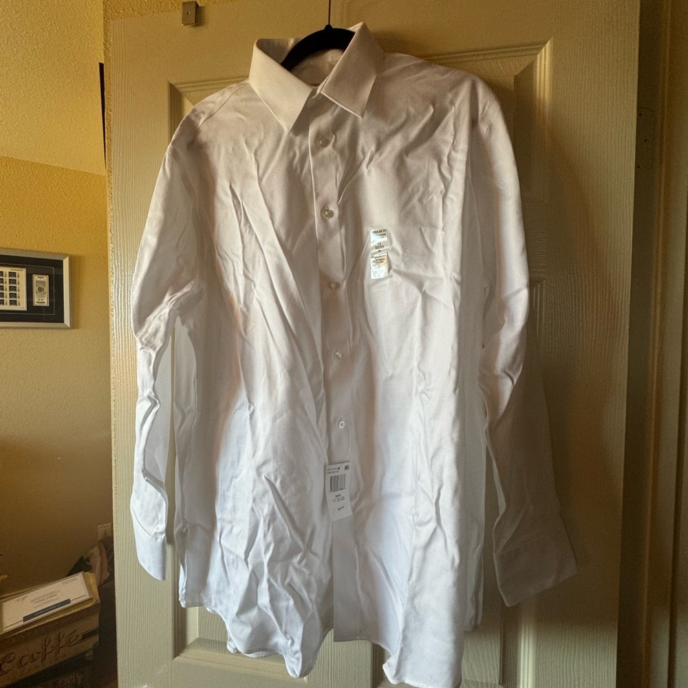 NWT Calvin Klein men’s white dress shirt from Macy’s
